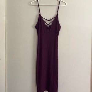 Deep-purple, dress